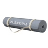 PLEXOPIA Yoga Mat for Women and Men with Carry Strap, EVA Material Extra Thick Exercise 4mm mat for Workout Yoga Fitness Pilates and Meditation, Anti Tear Anti Slip For Home & Gym Use 4mm Thickness Grey Color