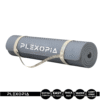 PLEXOPIA Yoga Mat for Women and Men with Carry Strap, EVA Material Extra Thick Exercise 4mm mat for Workout Yoga Fitness Pilates and Meditation, Anti Tear Anti Slip For Home & Gym Use 4mm Thickness Grey Color